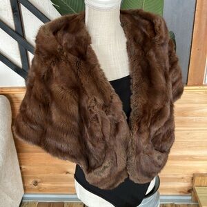Vintage I.J. FOX Mink Fur Fox , Paris, London and New York 1950s mint condition